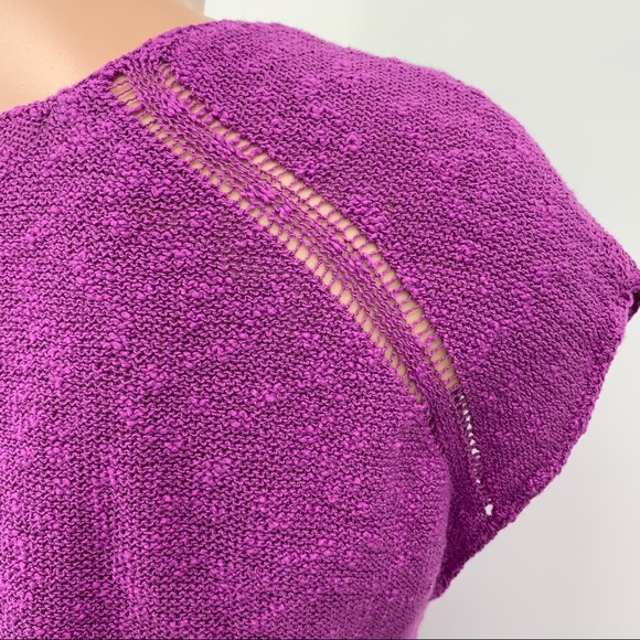 NWT Rubbish Open Knit Cap Sleeve Sweater - Picture 6 of 10